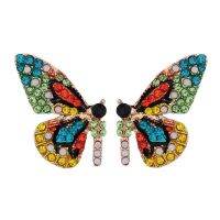 Womens Fashion Butterfly Earrings ต่างหูแฟชั่น ผ้าเสื้อ2021