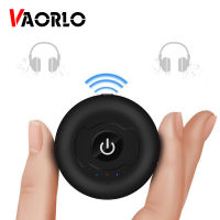 VAORLO Multipoint Bluetooth 5.0 Audio Transmitter For PC Connect 2 Headphones 3.5mm AUX Low Latency Stereo Wireless Adapter