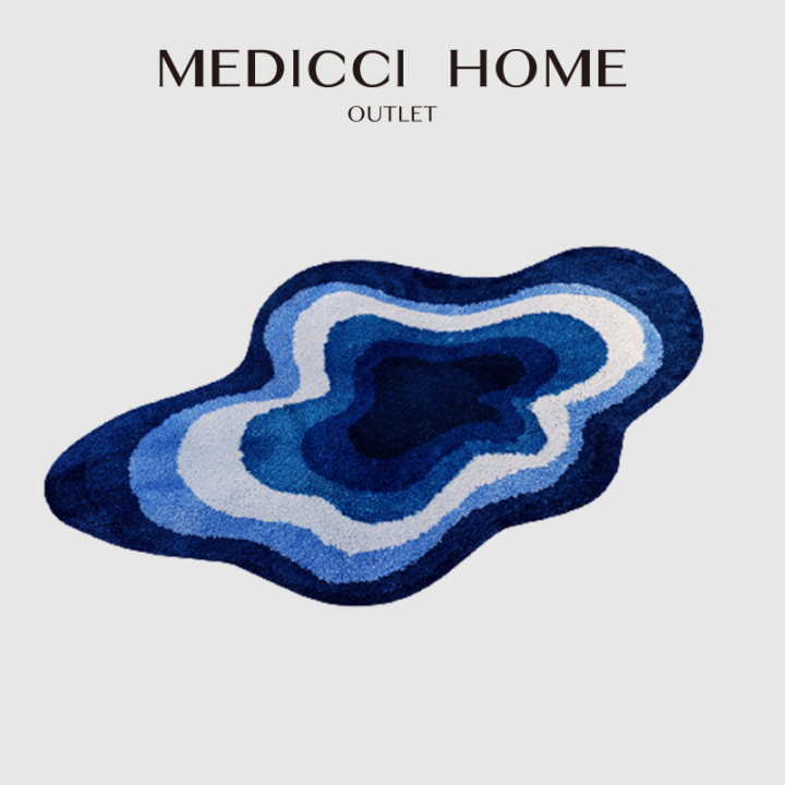 medici-บ้านเมฆรูปพรมนอร์ดิก-ins-สไตล์ห้องนอนห้องน้ำประตูชั้นพู่พรมปูพื้นนุ่มสบายไม่ลื่นเสื่อ80x120