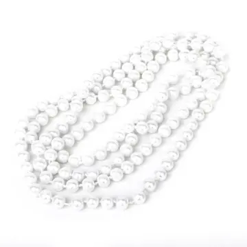 White pearl hot sale long chain