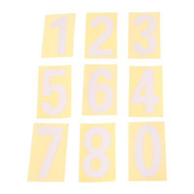 Mailbox Numbers for Outside, 10 Sets 0-9 Reflective Number Stickers with Sticky Tab for Easy Backing Separation (2 Inch)