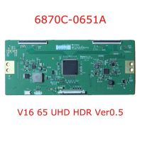 Original L T-con Board 6870C-0651A For TV  Logic Board V16 65 UHD HDR Ver0.5  6870C 0651A V1665UHDHDRVer05 6870C0651A