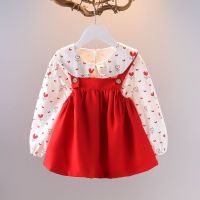 Baby dress 0-3 years old girls autumn suit new style childrens skirt fashionable little girl baby two-piece autumn