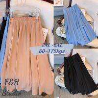 F&amp;h กระโปรงยาว ทรงเอ หรูหรา พลัสไซซ์ สําหรับผู้หญิง 2XL-6XL 3707-3 สี