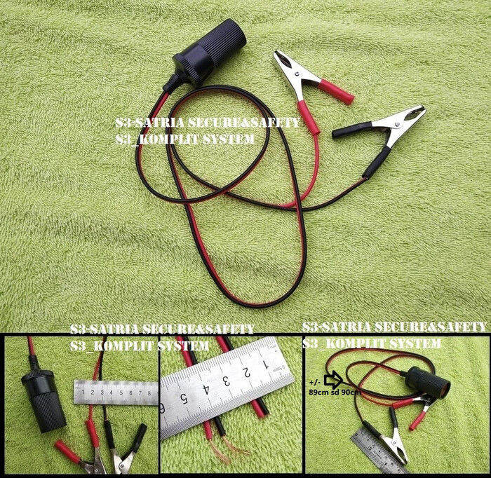 (Bayar di Tempat) Kabel soket Jack Lighter Jak Female cewek socket plus