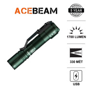 Đèn pin ACEBEAM P15 bóng LED LUMINUS SFT40 sáng 1700 lumen chiếu xa 330m