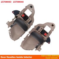 15708043 15708044  For Chevy Gmc Tahoe Yukon Door Handles Inside Interior  Lh &amp; Rh Pair Set