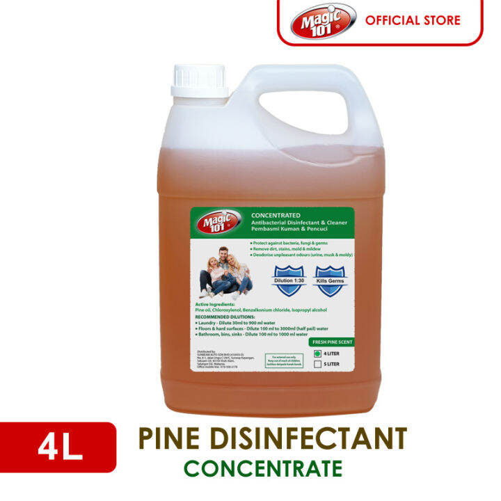Magic101 Hard Surface Sanitizer Disinfectant Cleaner (Concentrated Pine