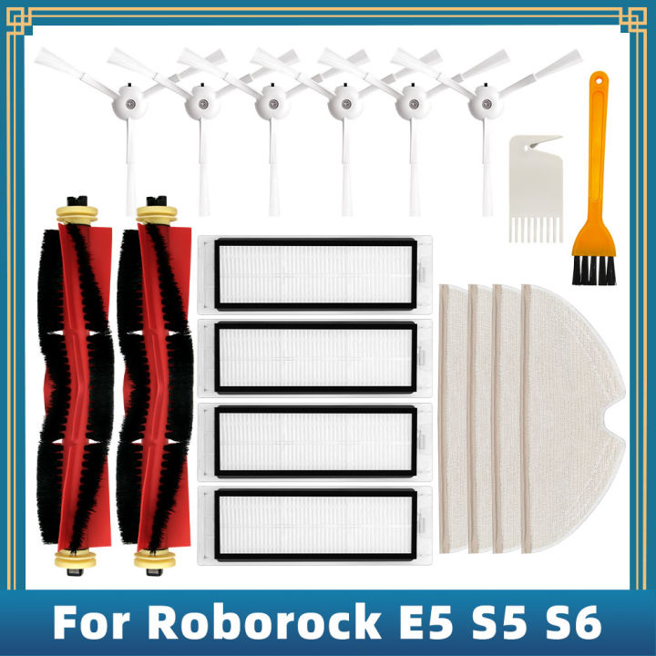 สำหรับ-xiaomi-roborock-e5-s5-s6เครื่องดูดฝุ่นหุ่นยนต์อุปกรณ์อะไหล่หลักด้านข้างแปรง-hepa-กรอง-mop-rag-ผ้า