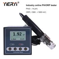 Yieryi Online Industrial PH Controller ORP Meter Monitor Digital 0.02 PH 1MV Upper Lower Limit Control Alarm PH Tester