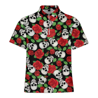 2023 NEW Style Skull Dice Snake Sunmmer Color 3D Printing Mens Shirt With Zipper T-Shirt Brand Man Clothes Mens T-shirt Polo Shirts DropshipNew product，Can be customization