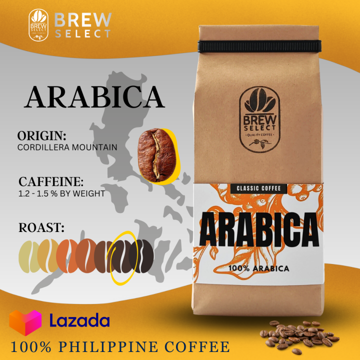 BREW SELECT Arabica Coffee Beans 100% Pure Arabica Coffee | Lazada PH