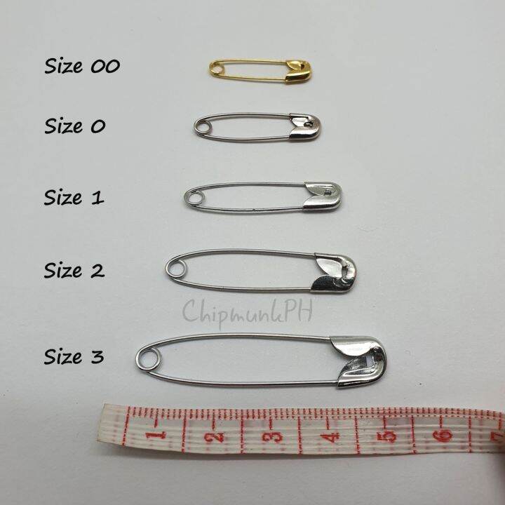 Safety Pin Perdible Size 00, 0, 1, 2, 3 Sold by 12's | Lazada PH