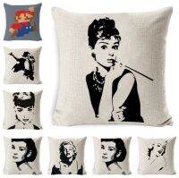 hot！【DT】✖▨  18  Superstar Elvis Presley Cover Hepburn Marilyn Monroe Sofa Cushion