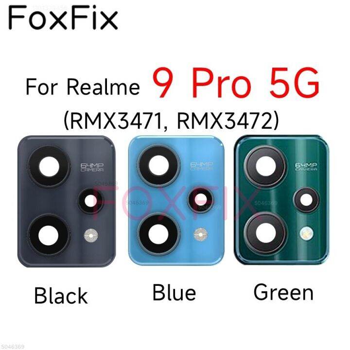 อะไหล่กับกรอบเฟรมกระจกกล้องถ่ายรูปหลังด้านหลังสำหรับ-realme-9-pro-5g-rmx3472-rmx3471