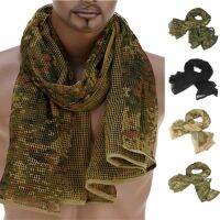 【CC】❂✑℡  190x90cm Scarf Cotton Camouflage Mesh Face Veil Camping Purpose Hiking Scarve