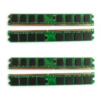 4 Pieces Set DDR2 2GB 800Mhz PC2-6400 DIMM Desktop PC RAM 240 Pins 1.8V NON ECC 2RX8 2-Sides, 8Chips Per Side No-ECC