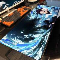 Mousepad ใหม่ที่กำหนดเองโต๊ะคอมพิวเตอร์ Pad แผ่นรองเมาส์ Kimetsu No Yaiba ลื่นไถลแล็ปท็อปเครื่องเกมโต๊ะพรมแผ่นรองเมาส์