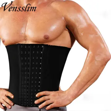 Men Slimming Body Shaper Waist Trainer Trimmer Belt Corset Abdomen