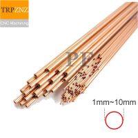 Outer diameter 1mm-10mm T2  Micro copper tube Thin wall Hollow Capillary  Hard straight thin wall copper pipe 1x0.15 1.5x0.25mm Wires Leads Adapters