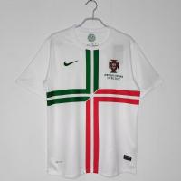 2022 2023 ล่าสุด เสื้อกีฬาแขนสั้น ลายทีมชาติฟุตบอล Portugal Away 2012 13 วินเทจ ไซซ์ S-XXL