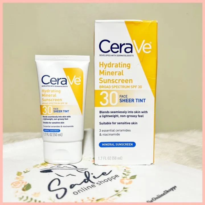 CeraVe Hydrating Sunscreen Face Sheer Tint SPF 30 Lazada PH