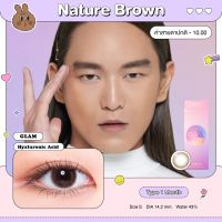 Misslens/Glam รุ่น Nature Brown (รายเดือน) รองรับสายตาปกติ/สายตาสั้น -0.50  ถึง -10.00