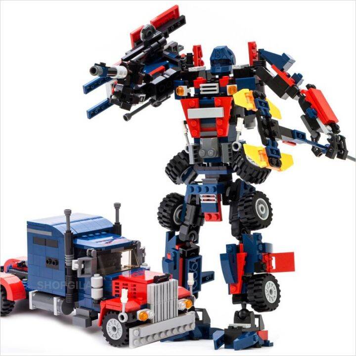 Ultimate GUDI 8713 Transformation Optimus Prime 2-in-1 Autobot Building ...