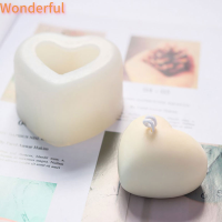 ?【Lowest price】Wonderful 3D Love Heart silicone Mold AROMA plaster เทียนแม่พิมพ์ DIY ตกแต่งเค้ก