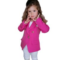 Autumn Winter Kids Jacket Child Girl Blazer Coats Long Sleeve Childrens Clothing For Girls Button Blazers Outerwear Fashion