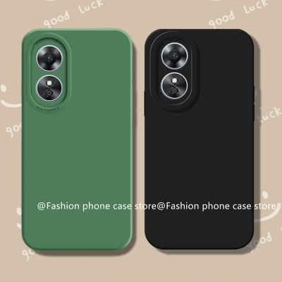 เคสโทรศัพท์ OPPOA78 Phone Case เคส OPPO A78 NFC 4G ปลอกเสื้อสายเดี่ยวสีทึบดีไซน์ใหม่ปกป้องเลนส์ป้องกันตกฝาครอบซิลิโคนนิ่ม2023