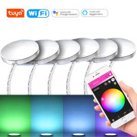 อลูมิเนียม Wifi Tuya ควบคุม RGB LED ภายใต้คณะรัฐมนตรีแสงลดแสงครัวเคาน์เตอร์เฟอร์นิเจอร์ชุดแสงสำหรับ Alexa Home