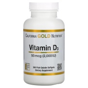 VITAMIN D3 California Gold Nutrition Vitamin D3 2000IU 50mcg 360 viên -
