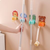 【YF】 1pc Adhesive Multi-Purpose Hooks Wall Mounted Mop Organizer Holder Rack Brush Broom Hanger Kitchen Bathroom Strong