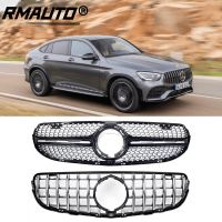 RMAUTO AMG GT สไตล์รถด้านหน้ากันชน Grille Racing Grill สำหรับ Mercedes Benz GLC Class X253 2020ใหม่ GLC200 GLC260 GLC300