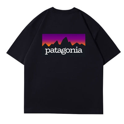 Patagonia เสื้อแขนสั้นวินเทจคลาสสิกสำหรับทั้งหญิงและชายกีฬาเสื้อยืดพิมพ์ลาย93400H