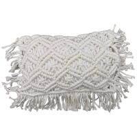 Newborn Photography Props Hand Woven Tassel Pillow Cotton Thread Crochet Pillow