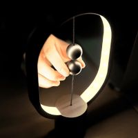 Mini Balance Light Creative Magnetic Switch Night Light Suspension LED Home Bedside Table Lamp Internet Popular Gifts