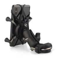 Universal Motorcycle Mobile Phone Holder Handlebar Mount Support 360 Degree Rotation for Moto 3.5 - 6 inch GPS Scooter