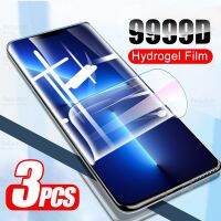 ฟิล์มไฮโดรเจลนิ่ม ทรงโค้ง 9999D สําหรับ IPhone 13 Pro Max Aphone I Phone 11 12 Mini SE Iphone13 3 ชิ้น