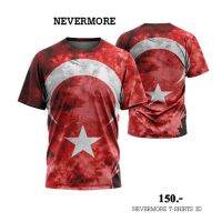 2023 newNEVERMORE T-SHIRT 3D ใส่ได้ทั้งชายและหญิง