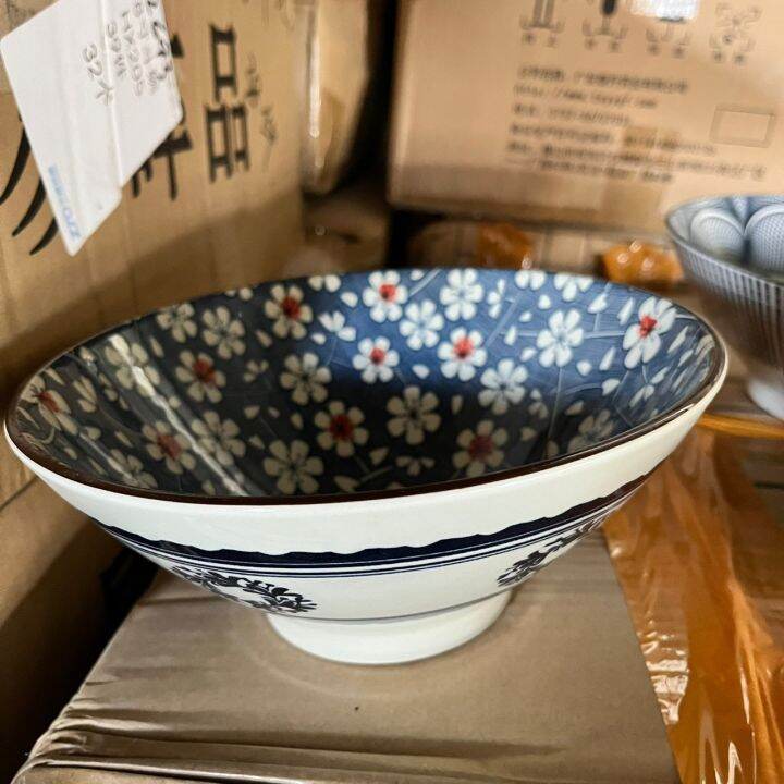 ชามราเมง-ชามทรงสูง-ขนาด8นิ้ว-สูง4นิ้ว-ceramic-bowl-ถ้วยสไตล์ญี่ปุ่น-ชามเซรามิคเนื้อหนา-ถ้วยสวยๆถ้วยราคาถูก