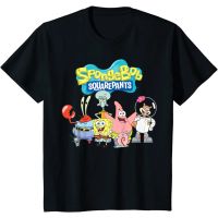 [Hot] NZND WGFamily Tee Couple Tee Spongebob Squarepants Friends T-Shirt T-Shirt For Adult เสื้อยืด