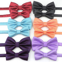 Solid Dots เด็ก Bowtie ชุดเด็กน่ารักสัตว์เลี้ยง Chic คลาสสิกครอบครัวผีเสื้อปาร์ตี้อาหารค่ำงานแต่งงานน่ารัก Bow Tie อุปกรณ์เสริม