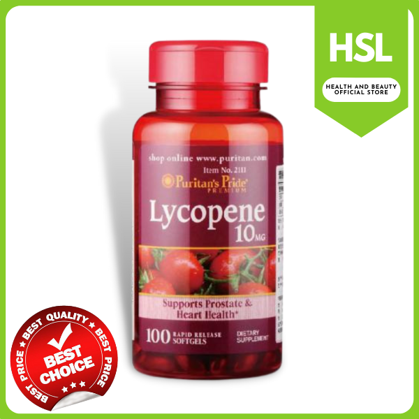 Puritans Pride Lycopene Omega 10mg for Prostate, Highblood