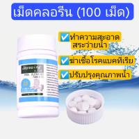 เม็ดคลอรีน Pool Cleaning Tablets เม็ดทำความสะอาดสระว่ายน้ำ จำนวน 100 และ 300 เม็ด/กระปุก