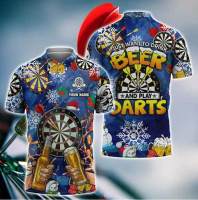 2023 new arrive- Dart-themed Polo Shirts with 3D Personalization for Men and Women Players and Teams   08