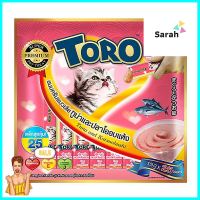 ขนมแมวเลีย TORO TUNA AND KATSUOBUSHI แพ็ก 25 ชิ้นLICKABLE CAT TREAT TORO TUNA AND KATSUOBUSHI 25PCS **ขายดีที่สุด**