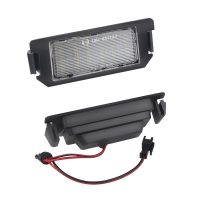 2ชิ้นหลอดไฟป้ายทะเบียนรถ LED Canbus สีขาว12V 6500K สำหรับ Hyundai I20 Veloster Terracan HP Coupe GK สำหรับ Kia Rio Picanto Soul