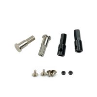 for D12 1/10 RC Car Upgrade Parts Metal 5mm Front Wheel Hub Hex Adapter Combiner &amp; Rear Axle Shaft Adapter